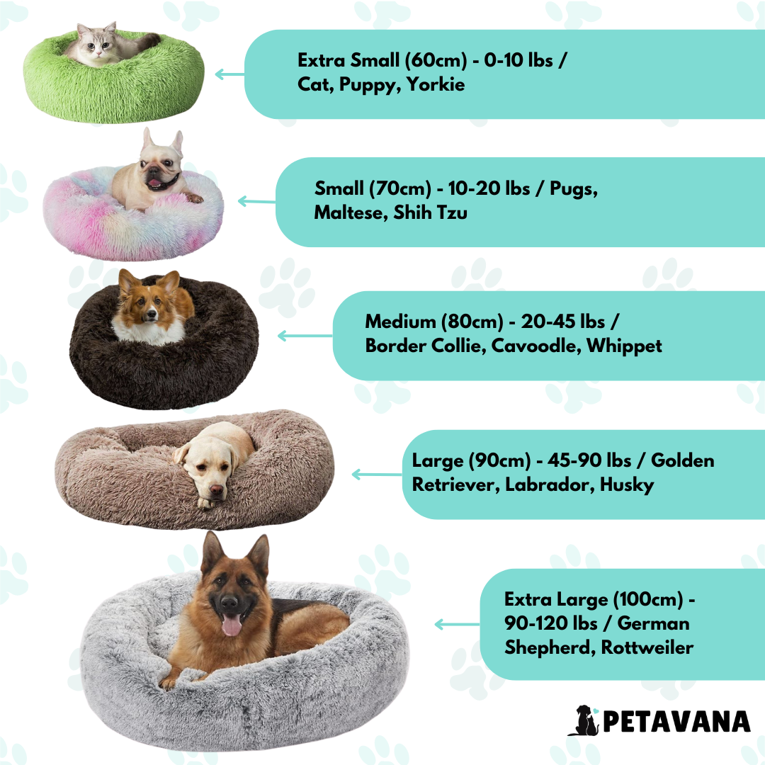 Anti-Anxiety Dog Bed: Calming Plush Bed for Dogs and Cats