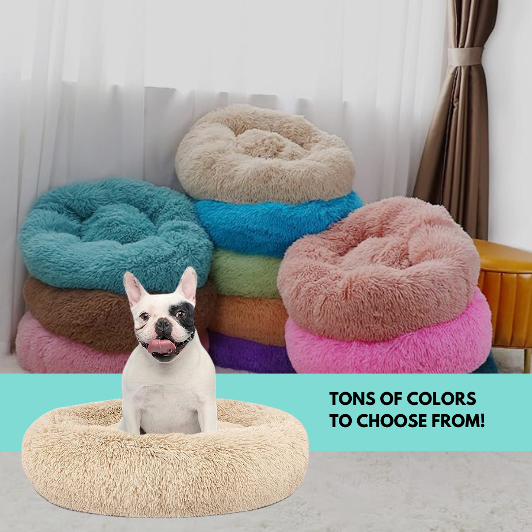 Anti-Anxiety Dog Bed: Calming Plush Bed for Dogs and Cats