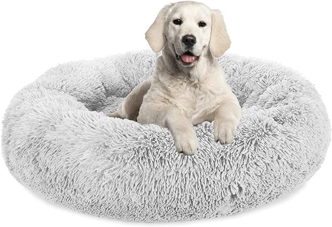 Anti-Anxiety Dog Bed: Calming Plush Bed for Dogs and Cats