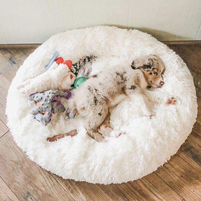 Anti-Anxiety Dog Bed: Calming Plush Bed for Dogs and Cats