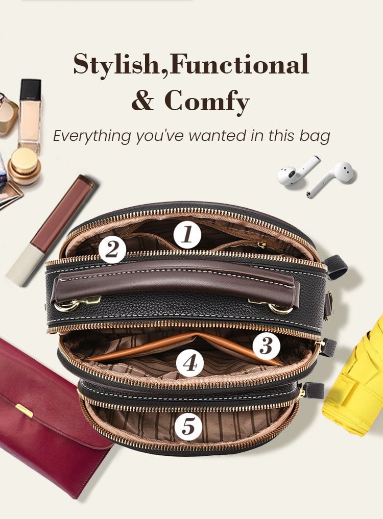 Bag Adjustable Wide Shoulder Strap Leather (Buy 1 & Get 1 Free)