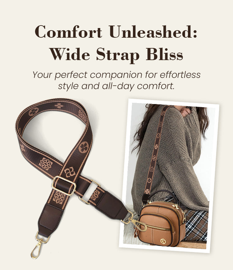 Bag Adjustable Wide Shoulder Strap Leather (Buy 1 & Get 1 Free)