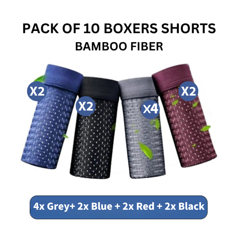 BAMBOO FIBRE BOXER SHORTS - FOR ALL-DAY COMFORT