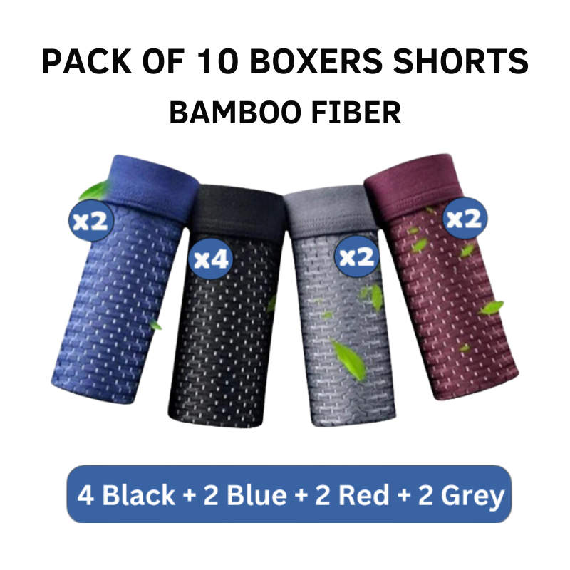 BAMBOO FIBRE BOXER SHORTS - FOR ALL-DAY COMFORT