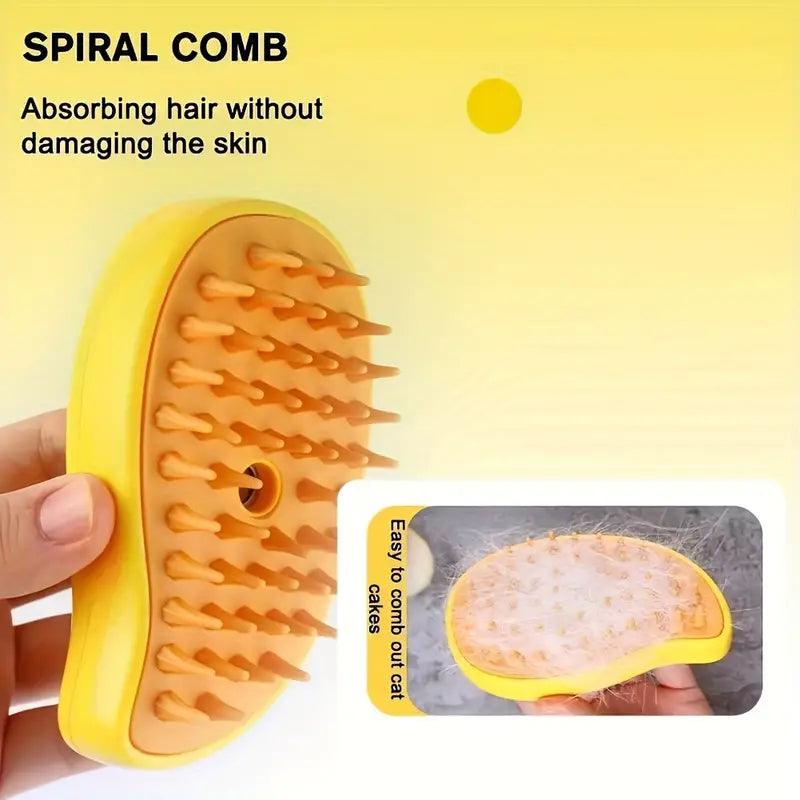 Cat Steam Brush | Gentle Pet Massage Comb