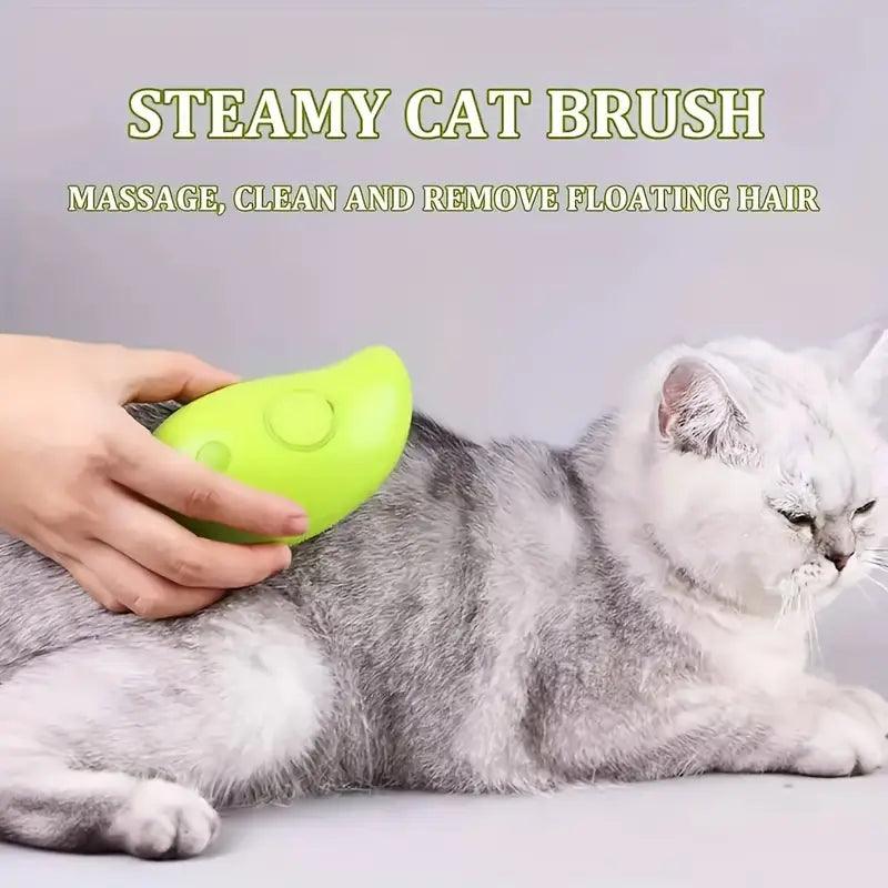 Cat Steam Brush | Gentle Pet Massage Comb