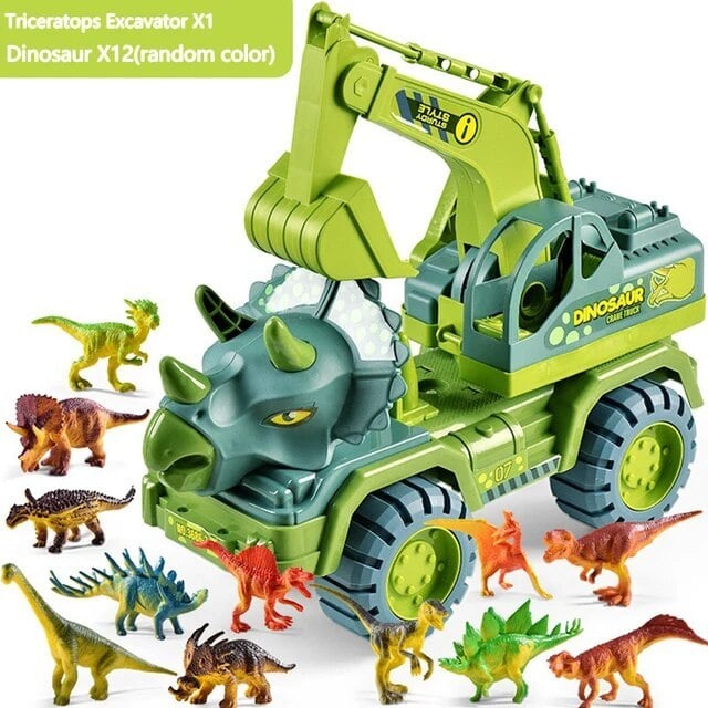 Christmas super sale (Buy 1 and get a 12-piece dinosaur kit) - Dinosaur Engineering Vehicle