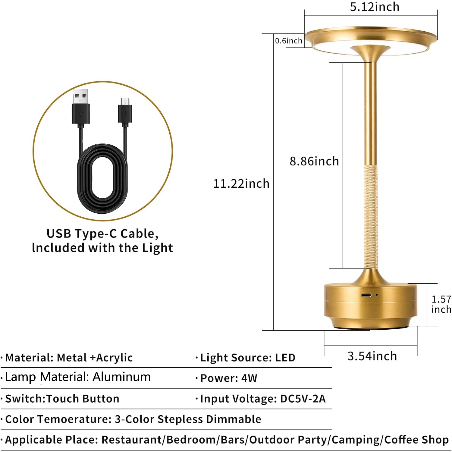 Dimmable Wireless Lamp