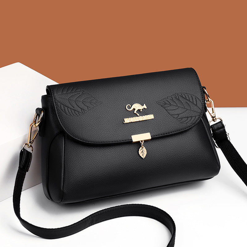 Exquisite Gifts – New Fashion Multi-Layer Women’s Leather Bag