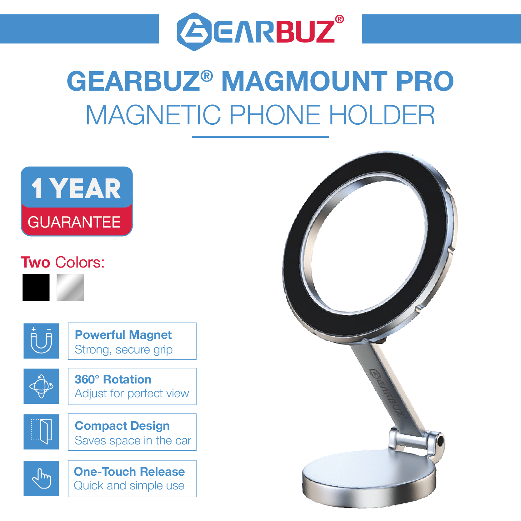 GEARBUZ MAGMOUNT PRO MAGNETIC PHONE HOLDER 2024