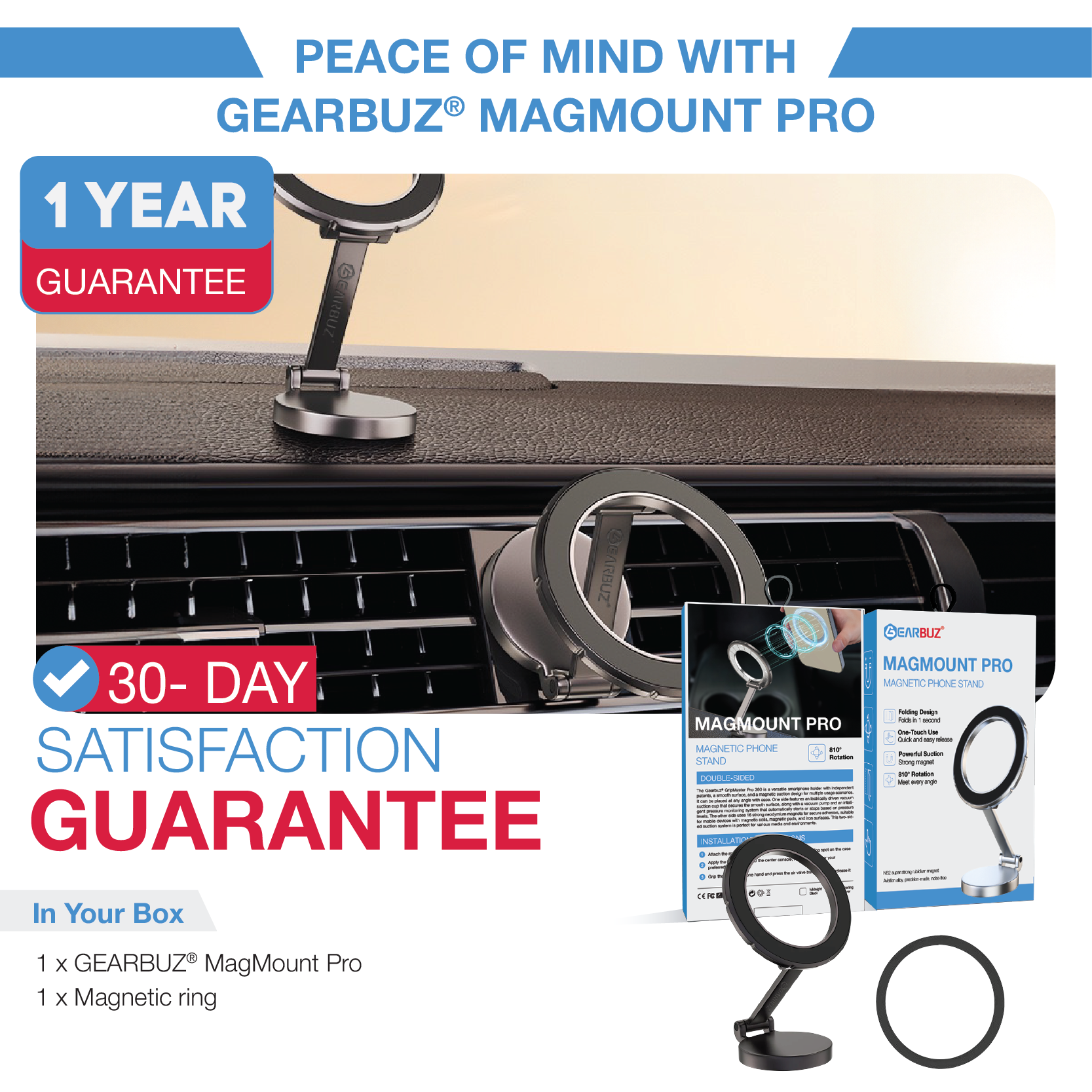 GEARBUZ MAGMOUNT PRO MAGNETIC PHONE HOLDER 2024