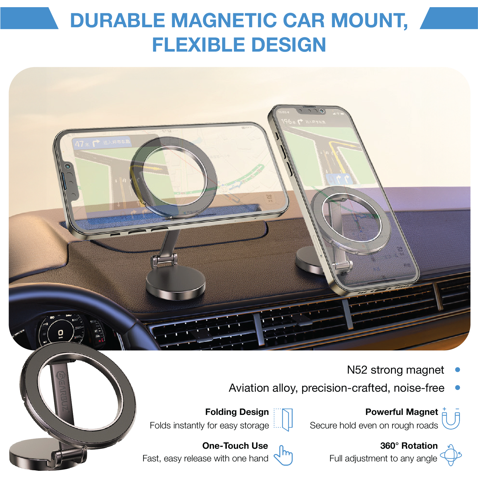 GEARBUZ MAGMOUNT PRO MAGNETIC PHONE HOLDER 2024