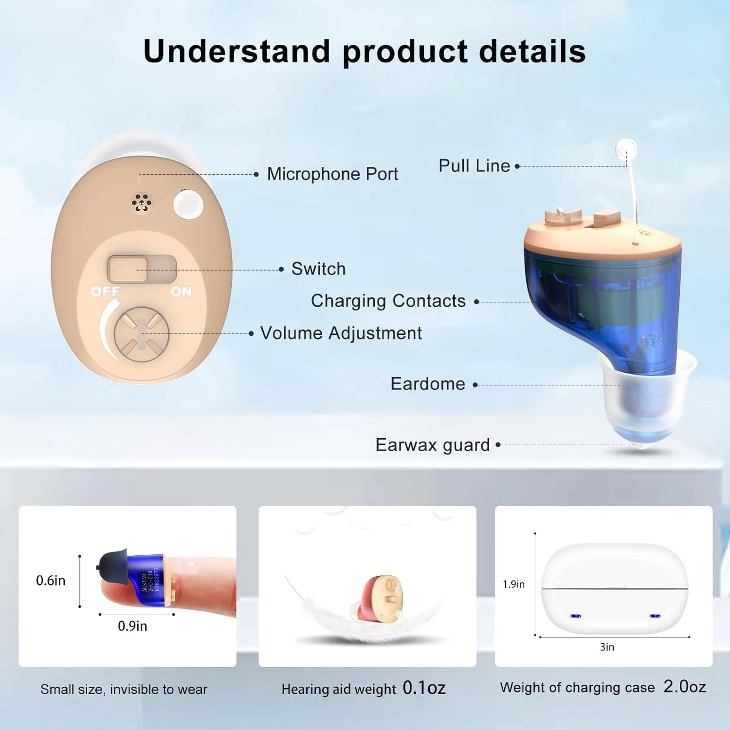 HeaSouls CIC Invisible Hearing Aid