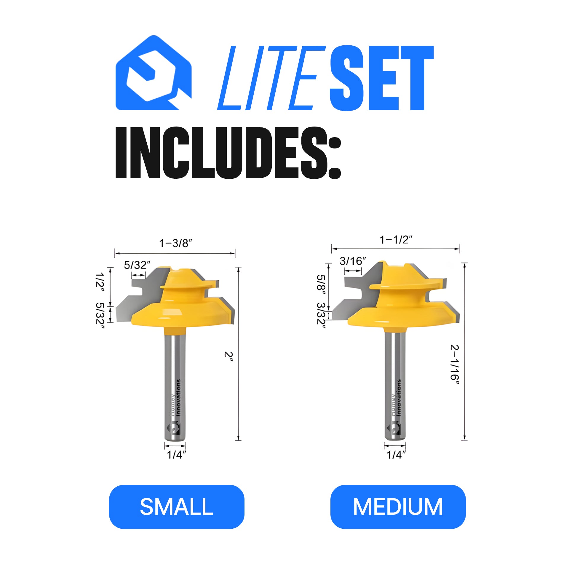 Homey Innovations Lock Miter Router Bit