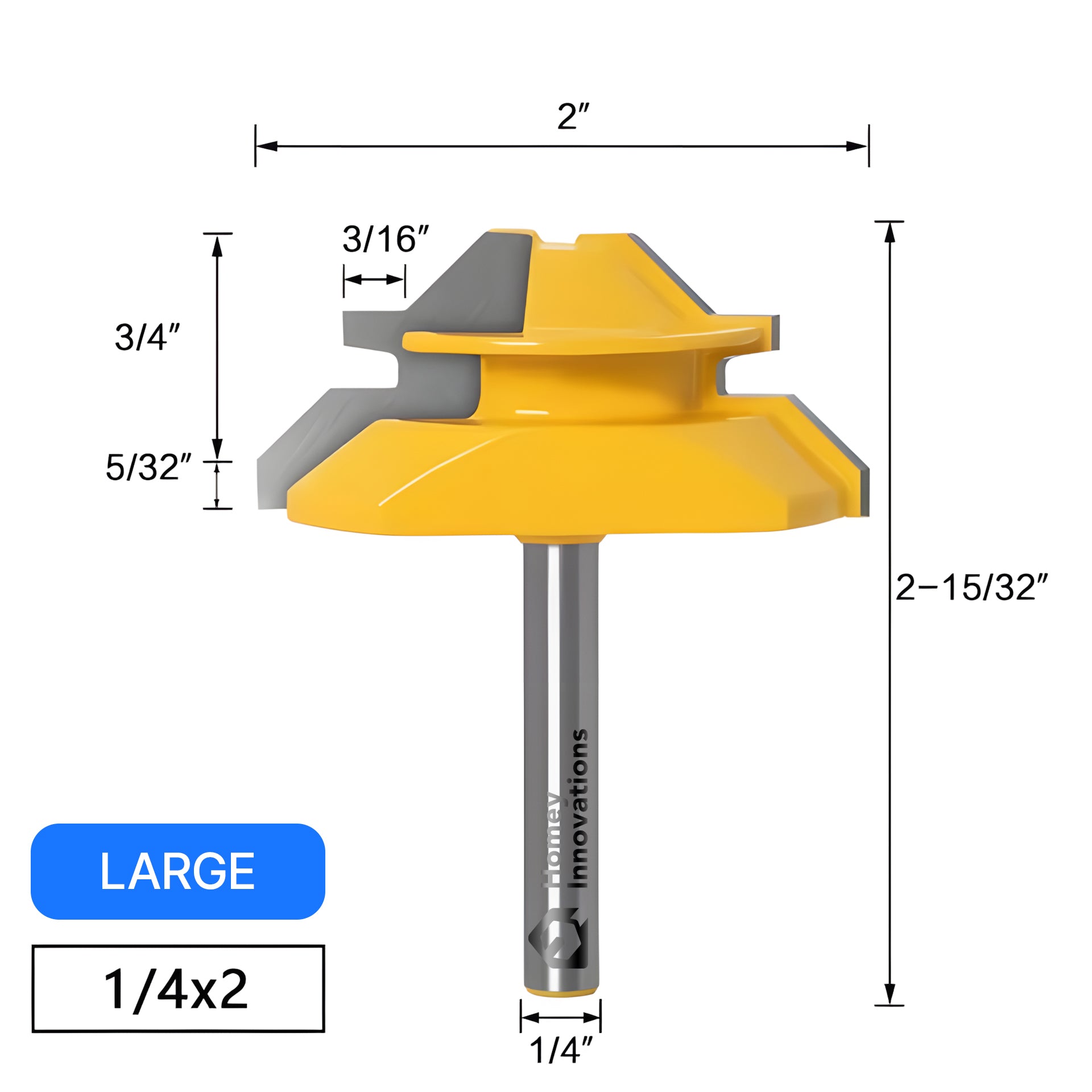 Homey Innovations Lock Miter Router Bit