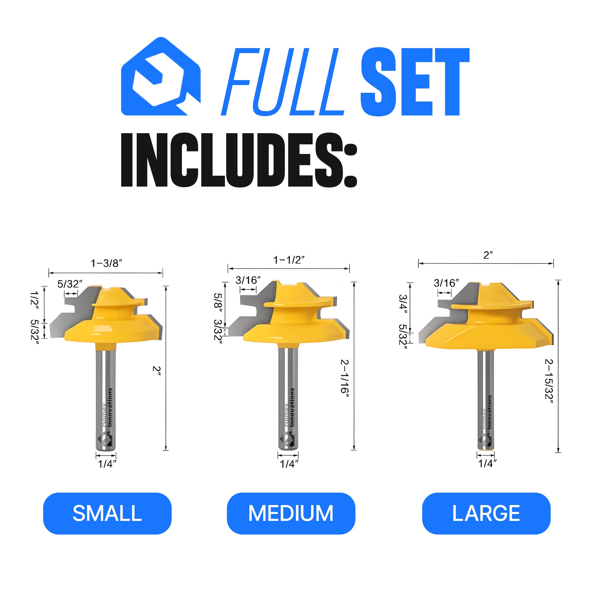 Homey Innovations Lock Miter Router Bit