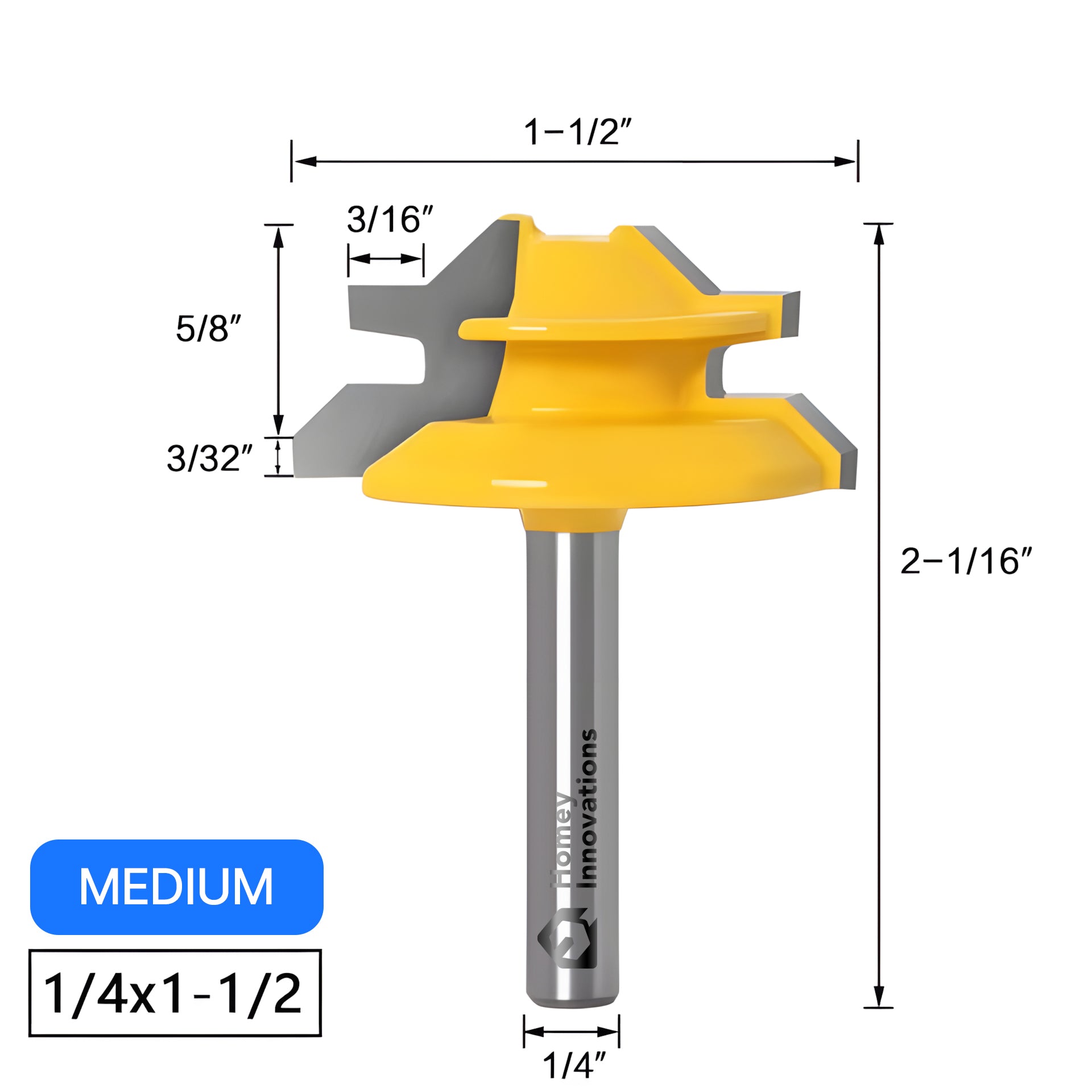 Homey Innovations Lock Miter Router Bit