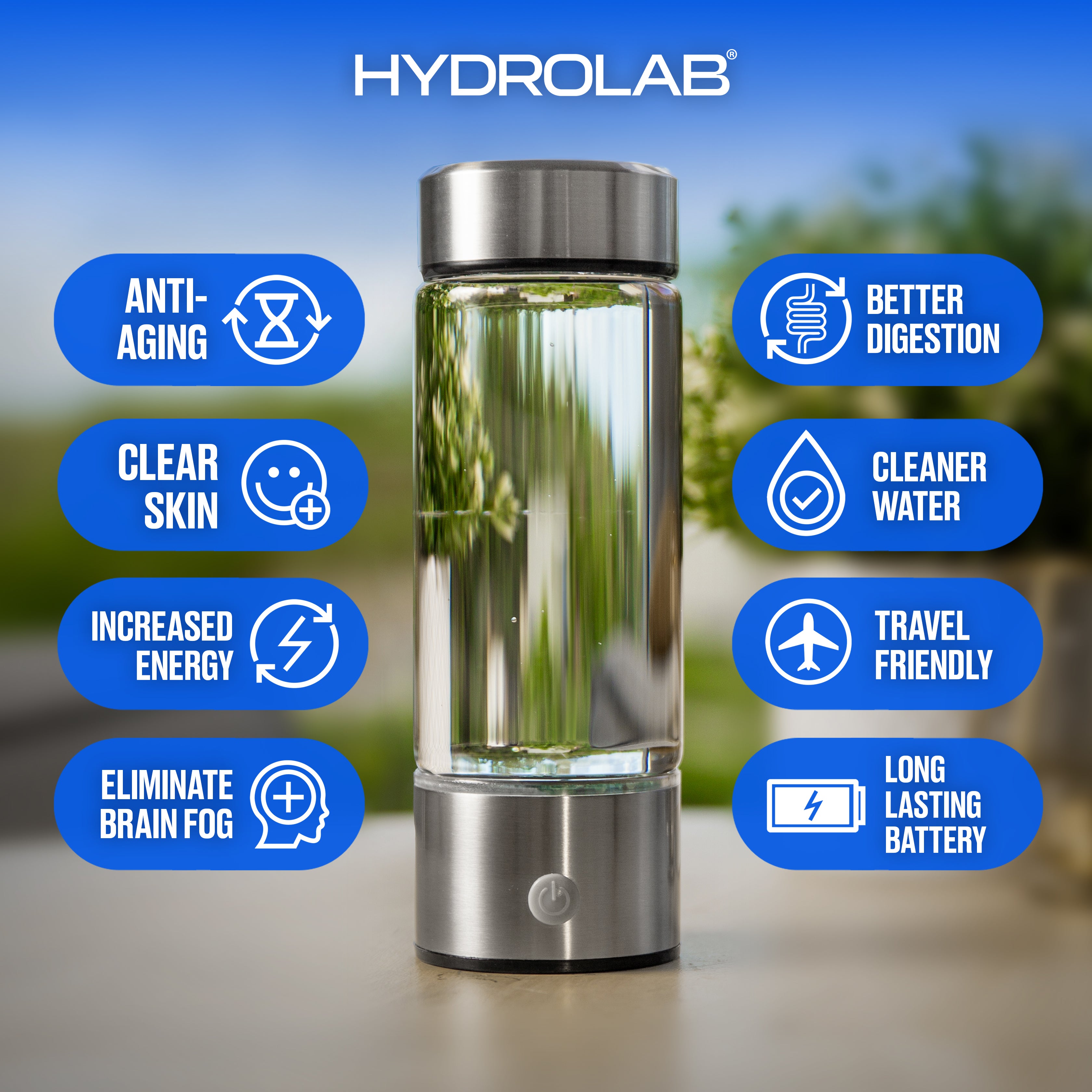 HydroLab 2.0 Hydrogen Water Bottle 420ml