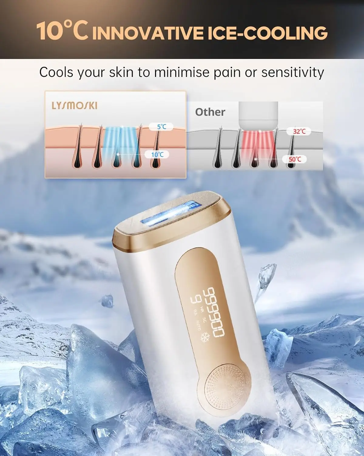 IPL Hair Removal Freezing Effect