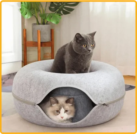 KittyHaven Donut Bed