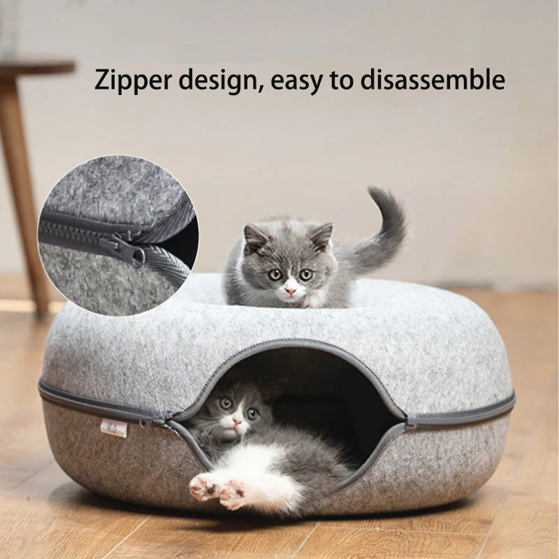 KittyHaven Donut Bed