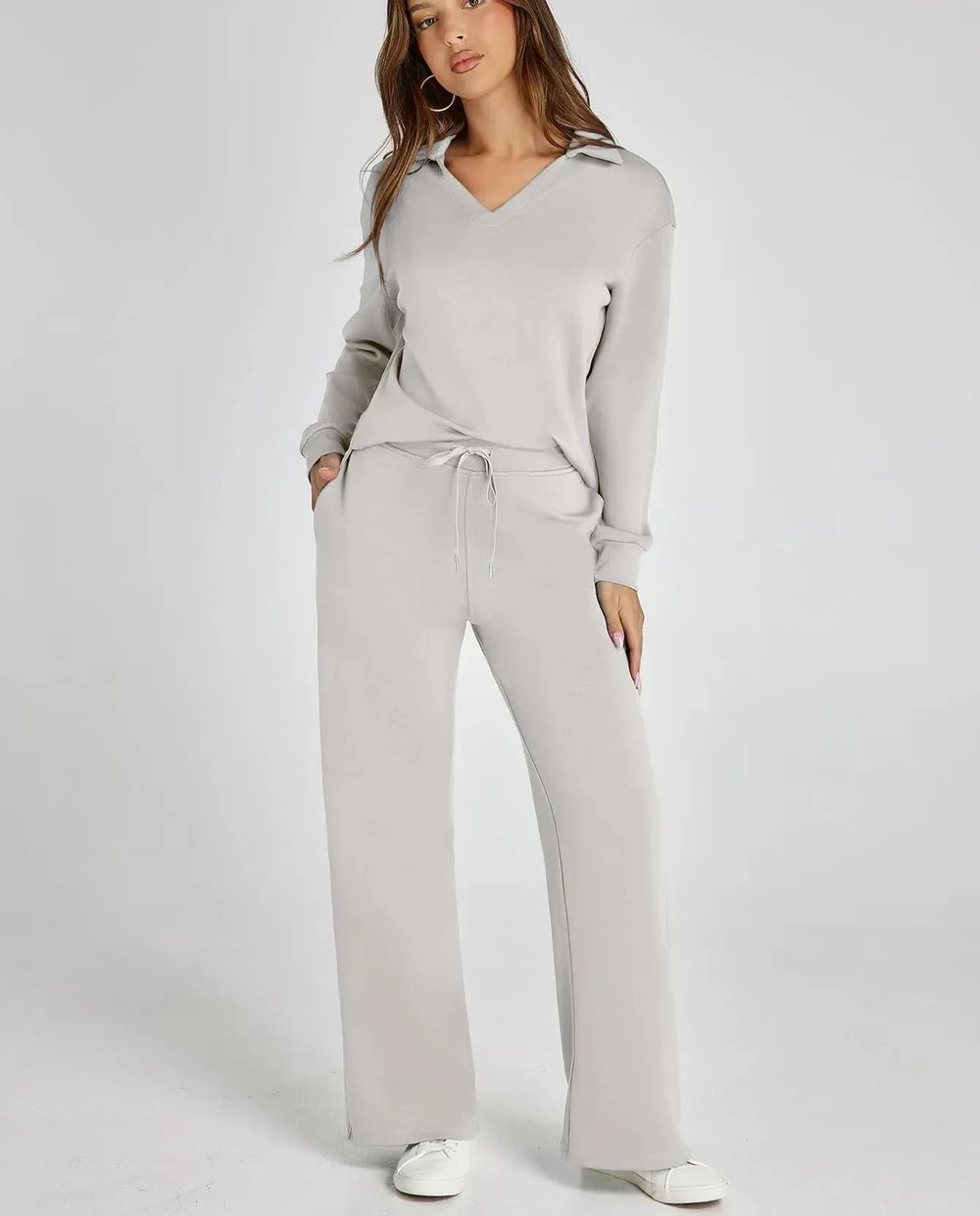 LAST DAY 70% OFF - Women's 2 Piece Sets Outfits Casual Long Sleeve Sweatsuits Sets