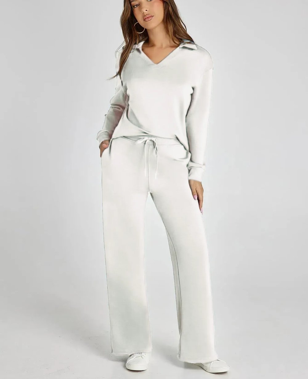 LAST DAY 70% OFF - Women's 2 Piece Sets Outfits Casual Long Sleeve Sweatsuits Sets