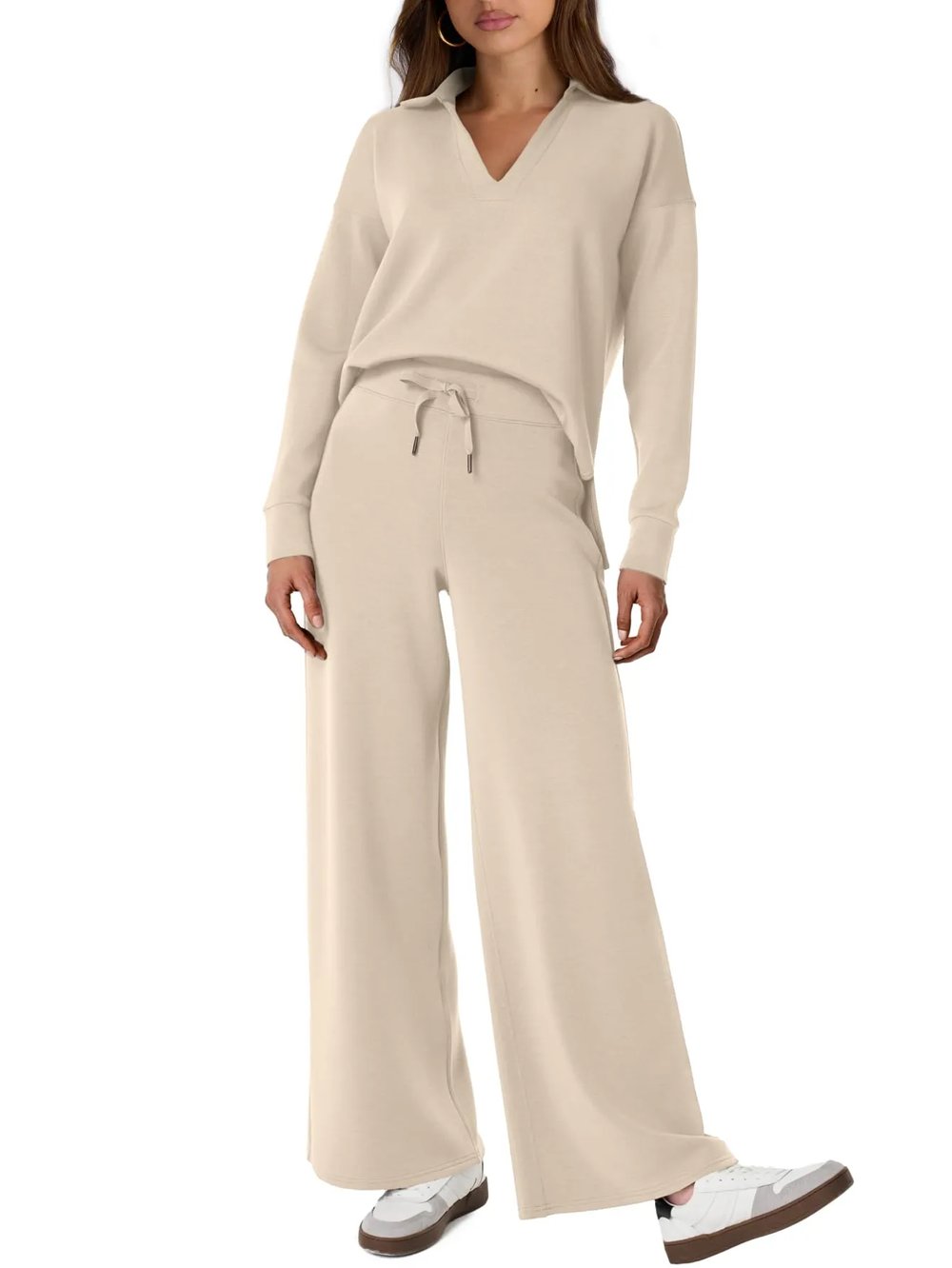 LAST DAY 70% OFF - Women's 2 Piece Sets Outfits Casual Long Sleeve Sweatsuits Sets