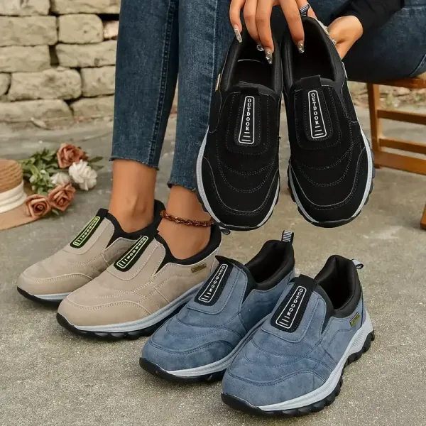 Last Day 70% OFF - Women's thick-soled suede sneakers for Ultimate Comfort