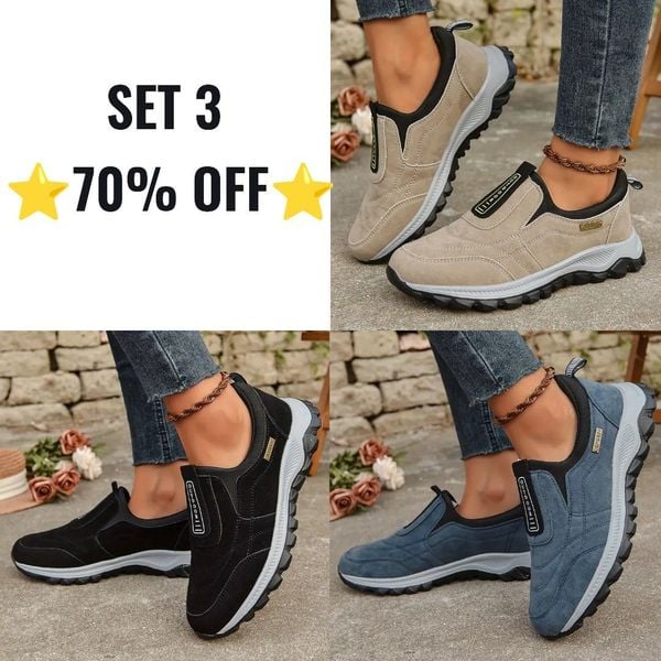 Last Day 70% OFF - Women's thick-soled suede sneakers for Ultimate Comfort