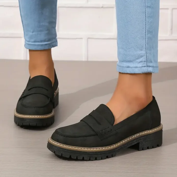 Order Today & Receive 49% OFF – Stylish Women’s Chunky Loafers | Easy Slip-On, Comfort Round Toe