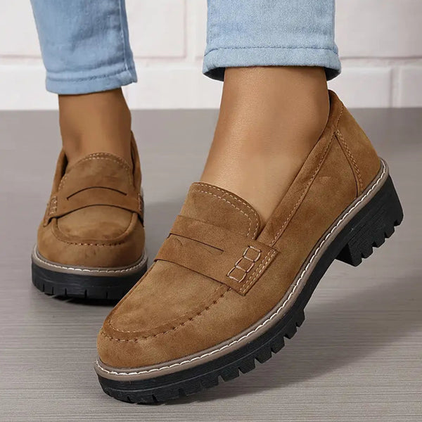 Order Today & Receive 49% OFF - Stylish Women's Chunky Loafers | Easy Slip-On, Comfort Round Toe