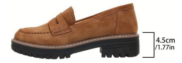 Order Today & Receive 49% OFF - Stylish Women's Chunky Loafers | Easy Slip-On, Comfort Round Toe