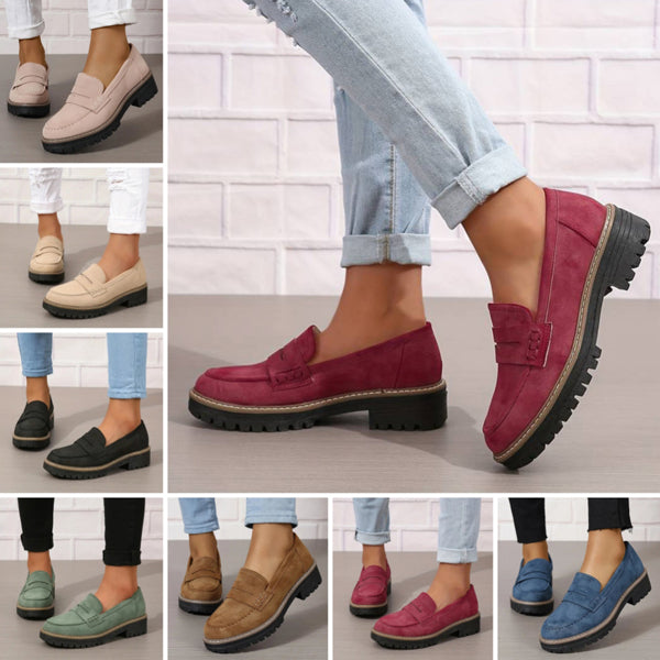 Order Today & Receive 49% OFF - Stylish Women's Chunky Loafers | Easy Slip-On, Comfort Round Toe