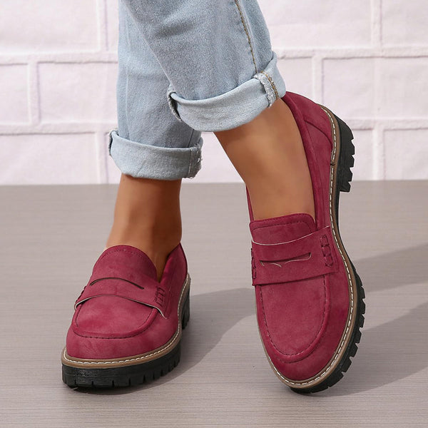 Order Today & Receive 49% OFF - Stylish Women's Chunky Loafers | Easy Slip-On, Comfort Round Toe