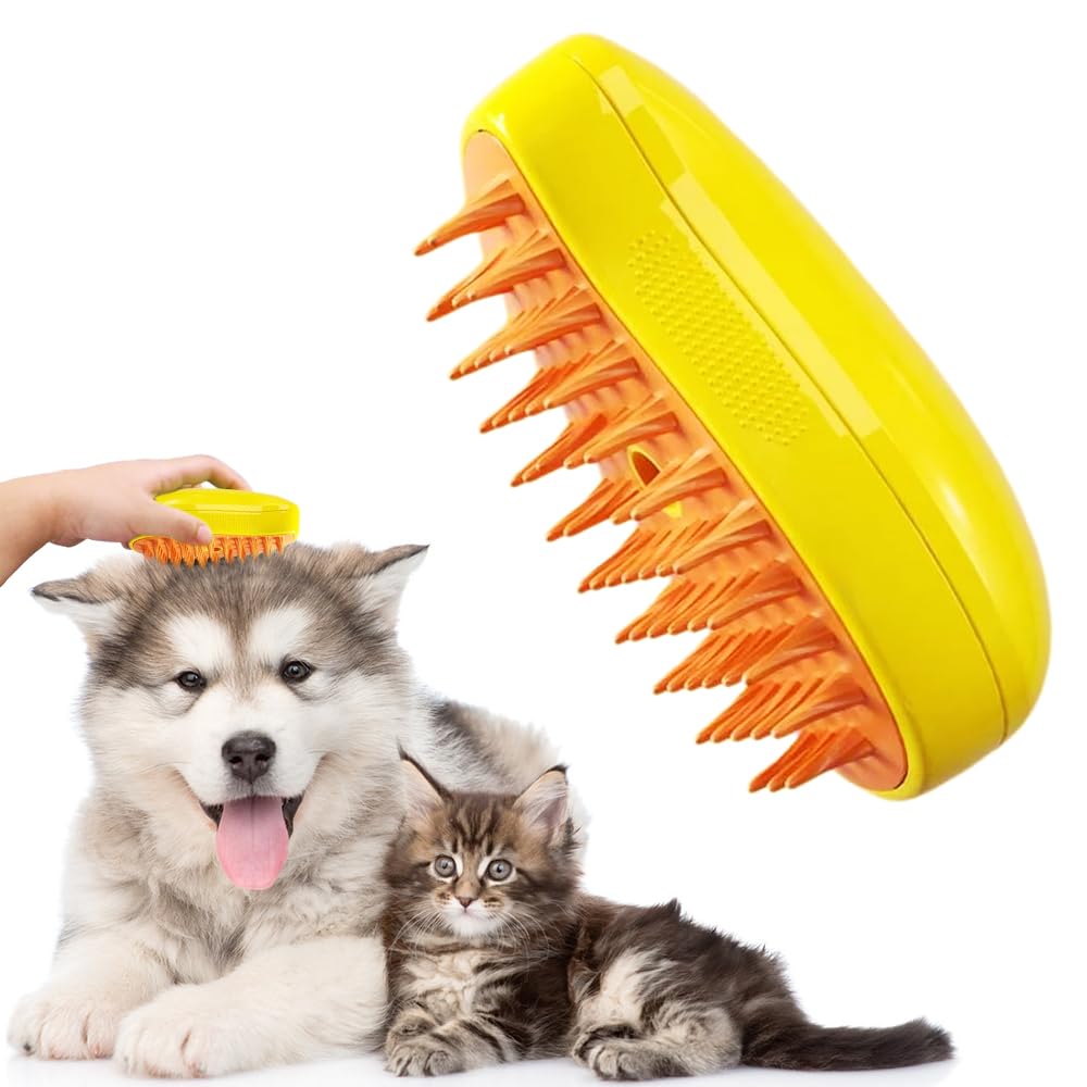 Patented Exclusive Rechargeable Steam Pet Brush