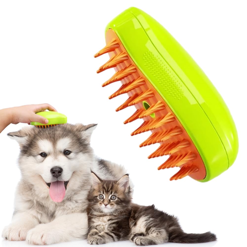 Patented Exclusive Rechargeable Steam Pet Brush