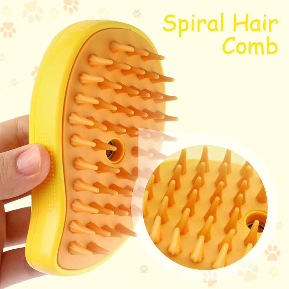 Patented Exclusive Rechargeable Steam Pet Brush