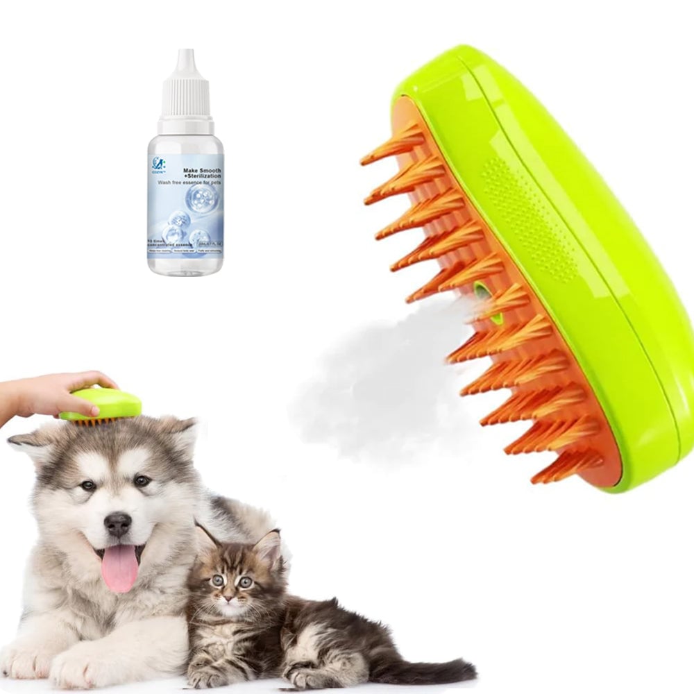 Patented Exclusive Rechargeable Steam Pet Brush