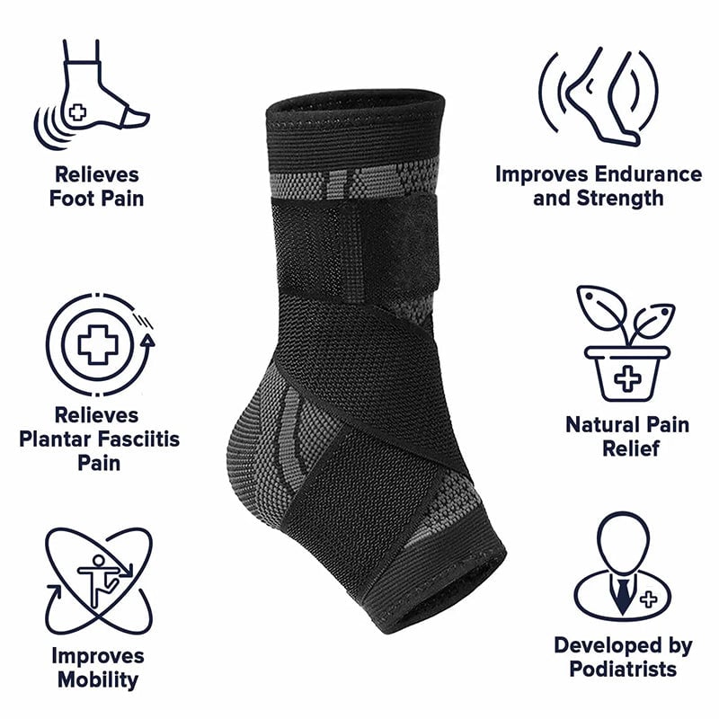 Plantar Fasciitis Sleeve with Support Straps