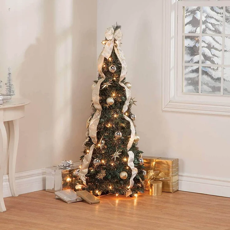 Pop-Up Gold & Christmas Tree