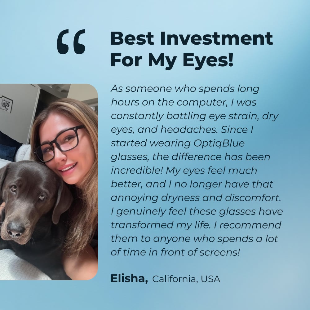 Protect Your Eyes with OptiqBlue Glasses