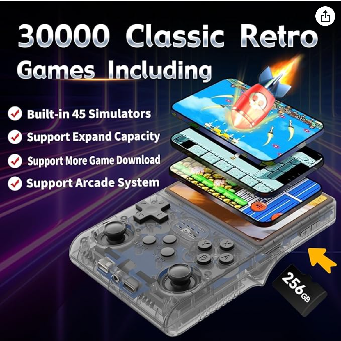 R36S Retro Game Console