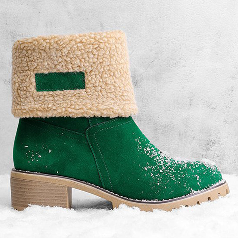 Seniors' chunky heel winter boots