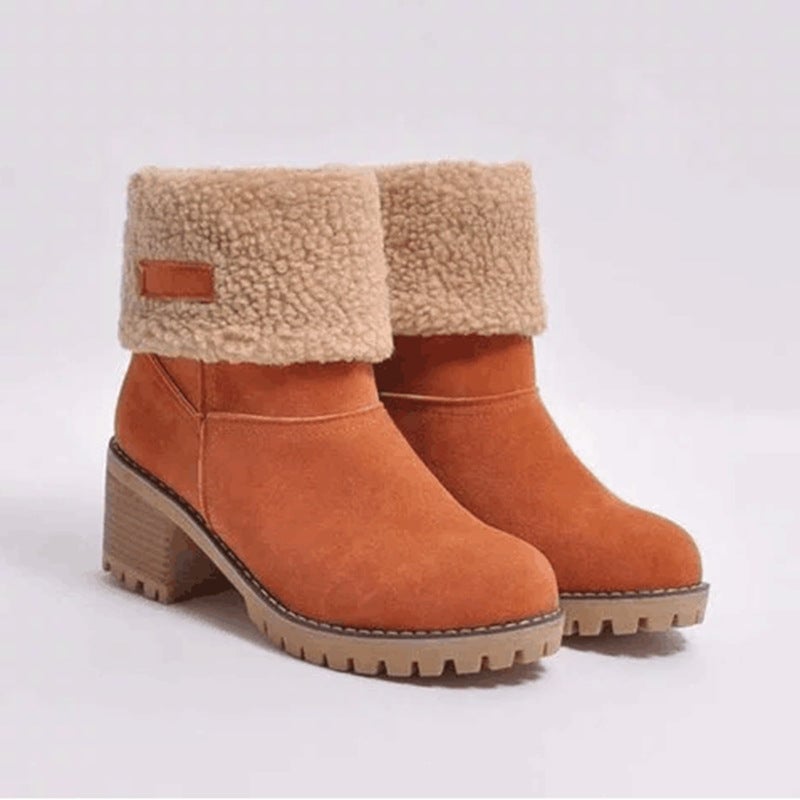 Seniors' chunky heel winter boots