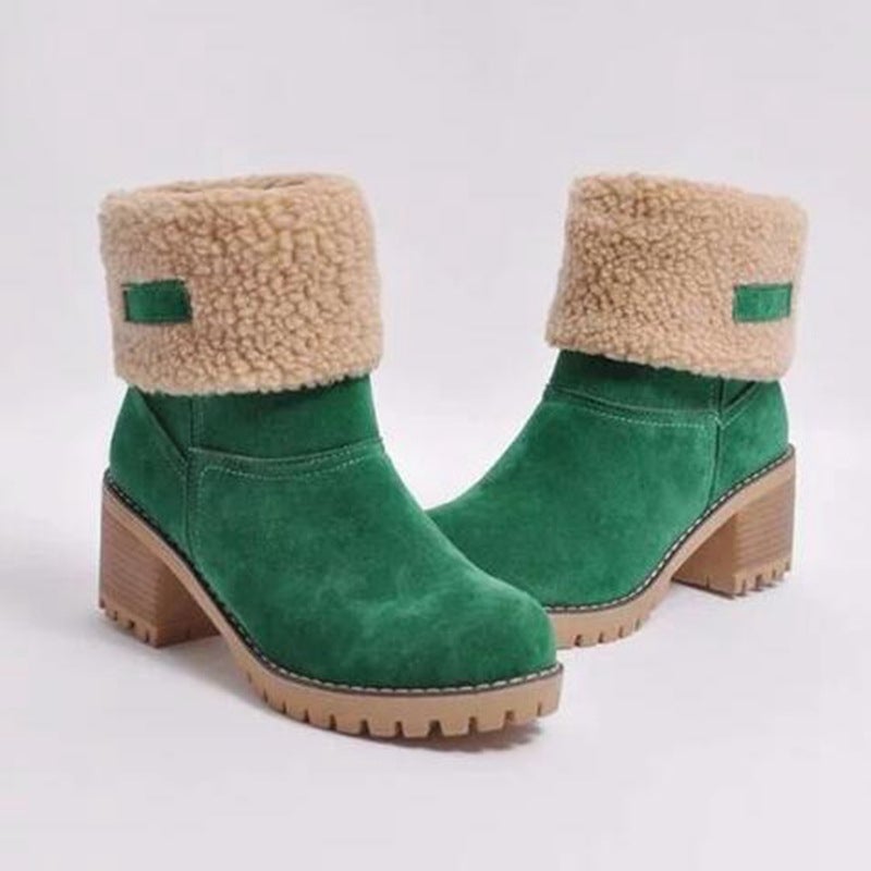 Seniors' chunky heel winter boots