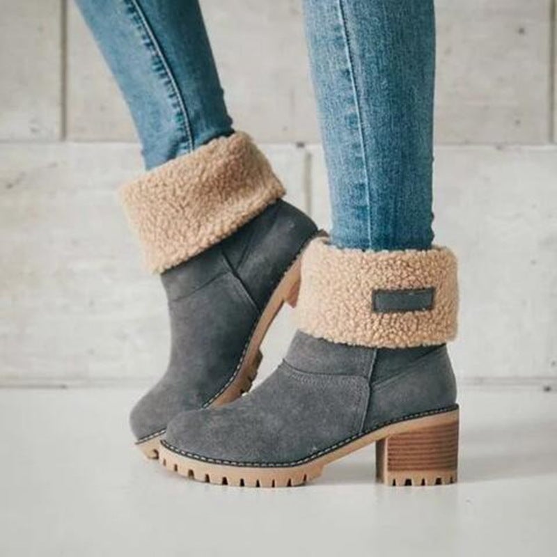 Seniors’ chunky heel winter boots