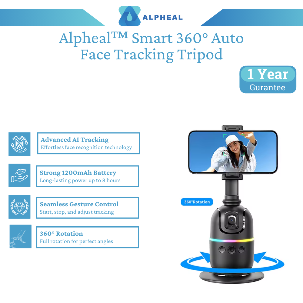 Smart 360° Auto Face Tracking Tripod