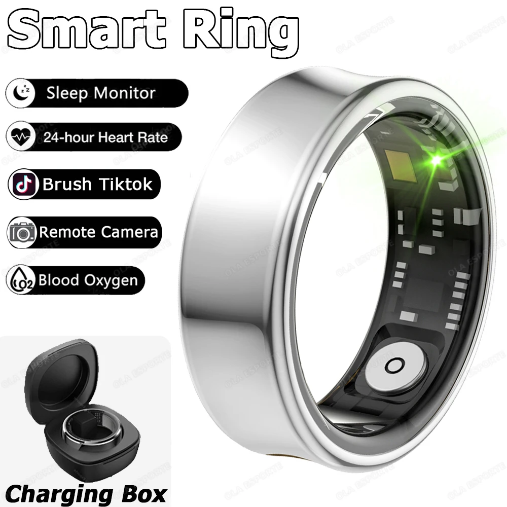 Smart Ring, Sleep Tracker, Activity & Fitness Tracker, Blood Pressure& Oxygen Tracker