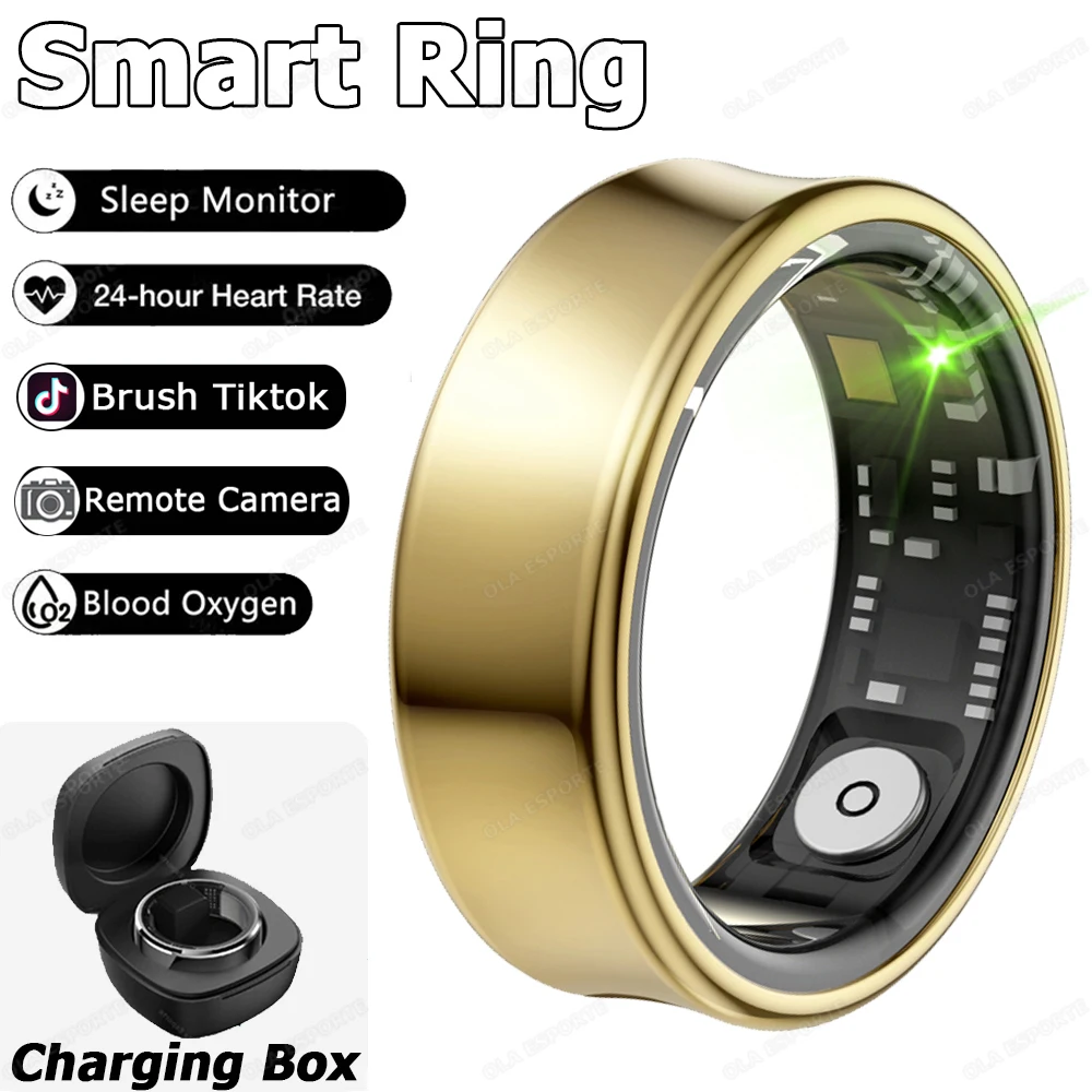 Smart Ring, Sleep Tracker, Activity & Fitness Tracker, Blood Pressure& Oxygen Tracker